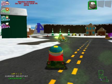 I AM THE SUPREME MASTER Cartman passt zwar kaum in den kleinen Flitzer hinein, aber das liegt weniger an seinem &uuml;bergro&szlig;en Ego als vielmehr an seinem K&ouml;rperumfang.